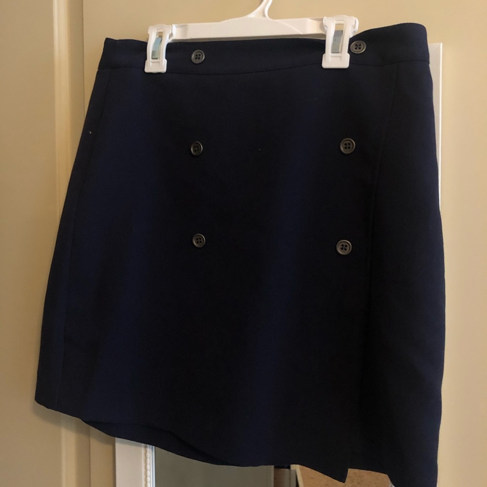 Navy j crew skirt